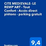 Cite Medievale- Le Remp'art - Confort - Accès Direct Piétons - Parking Gratuit Carcassonne