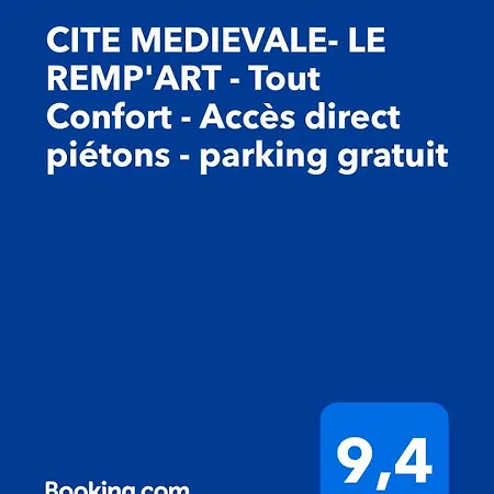 Cite Medievale- Le Remp'art - 3 Confort-au Pied De La Cite- Acces Direct Pietons - Parking Gratuit Carcassonne